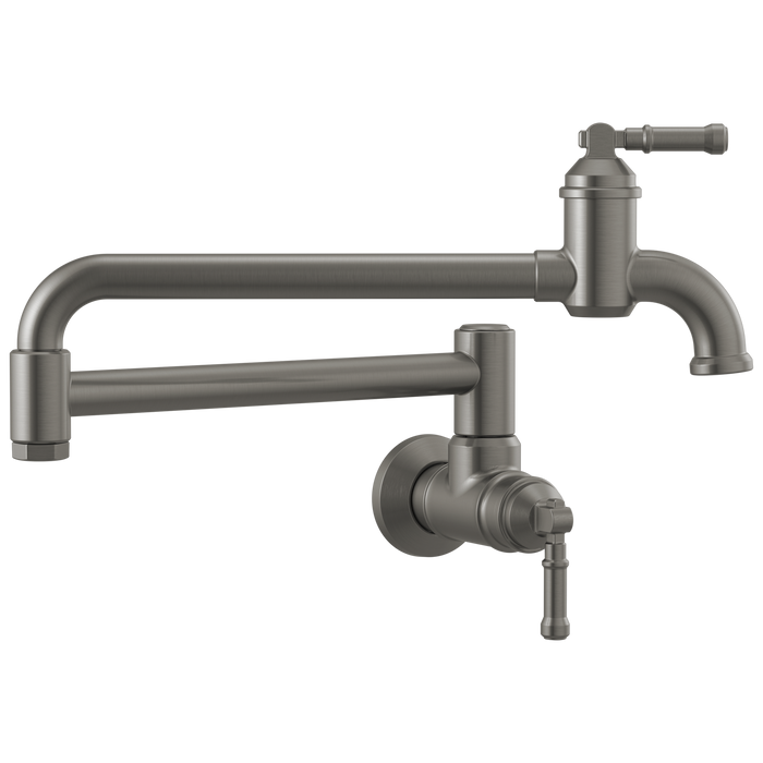 Delta Broderick 1190LFL Wall Mount Pot Filler, black stainless