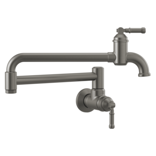 Delta Broderick 1190LFL Wall Mount Pot Filler, black stainless - view 2