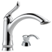 Delta Linden 1353 Single Handle Kitchen Faucet, chrome - view 2