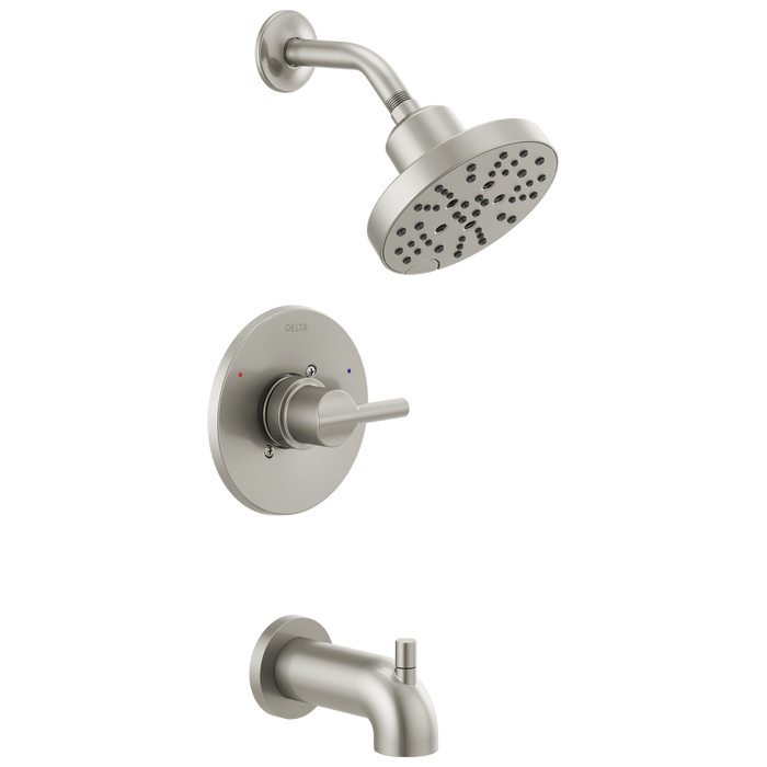 Delta Nicoli 144749 Monitor 14 Series Tub and Shower with SureDock Hand Shower, stainless