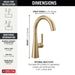 Delta 14882LF Single Handle Bar Prep Faucet, champagne bronze - view 5