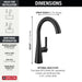 Delta 14882LF Single Handle Bar Prep Faucet, matte black - view 5