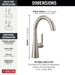 Delta 14882LF Single Handle Bar Prep Faucet, spotshield stainless - view 5
