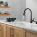 Delta Boyd 19893Z Single Handle Pull-Down Kitchen Faucet with Soap Dispenser and ShieldSpray Technology, matte black - view 3