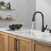 Delta Boyd 19893Z Single Handle Pull-Down Kitchen Faucet with Soap Dispenser and ShieldSpray Technology, matte black - view 4