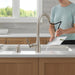 Delta Boyd 19893Z Single Handle Pull-Down Kitchen Faucet with Soap Dispenser and ShieldSpray Technology, spotshield...