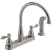 Delta Windemere 21996LF Two Handle Kitchen Faucet, stainless