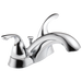Delta Classic 2523LF Two Handle Centerset Bathroom Faucet, chrome