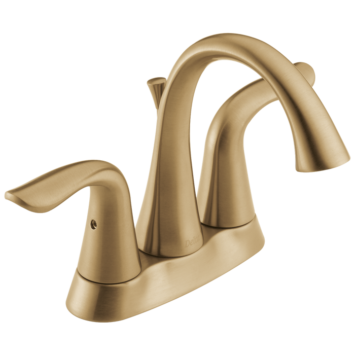 Delta Lahara 2538 Two Handle Centerset Bathroom Faucet, champagne bronze