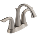 Delta Lahara 2538 Two Handle Centerset Bathroom Faucet, stainless