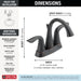 Delta Lahara 2538 Two Handle Centerset Bathroom Faucet, venetian bronze - view 5