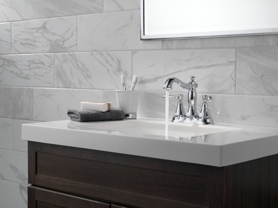 Delta Cassidy 2597LF Two Handle Centerset Bathroom Faucet - Metal Pop-Up, chrome - view 3