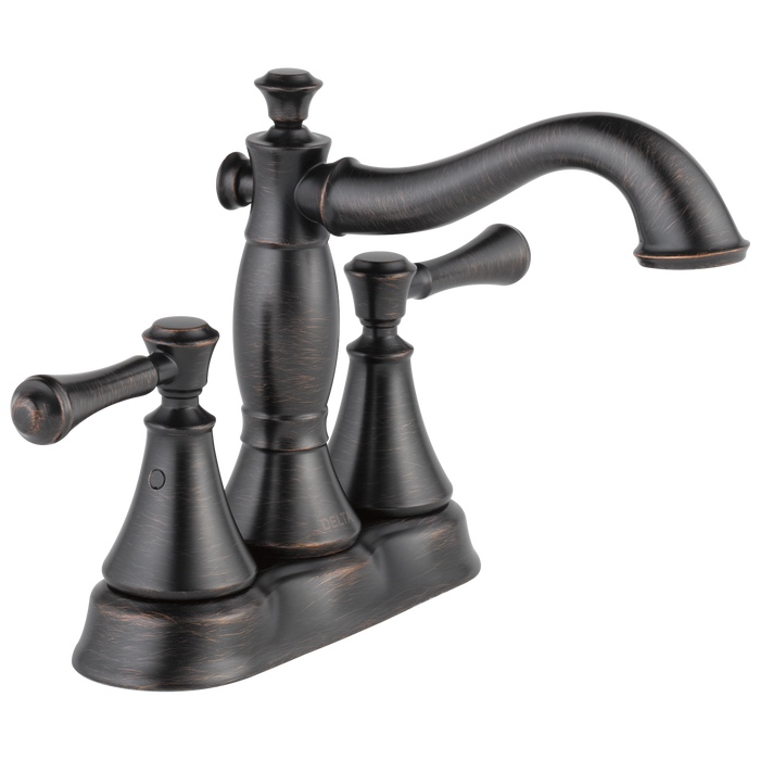 Delta Cassidy 2597LF Two Handle Centerset Bathroom Faucet - Metal Pop-Up, venetian bronze