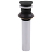 Delta 33W576 Push Pop-Up with Overflow, matte black