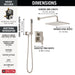 Delta Modern 342701 Monitor 14 Series Shower with Raincan, Hand Shower & Rough Valve, spotshield brushed nickel - view 2