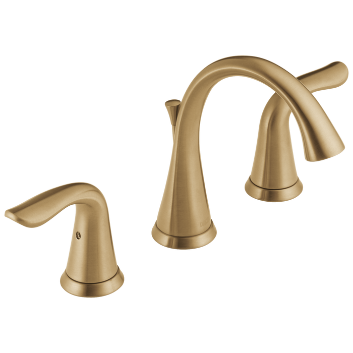 Delta Lahara 3538 Two Handle Widespread Bathroom Faucet, champagne bronze