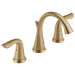 Delta Lahara 3538 Two Handle Widespread Bathroom Faucet, champagne bronze