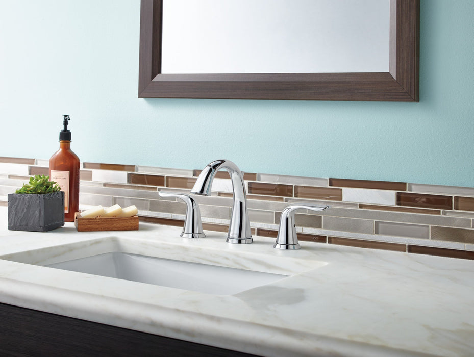 Delta Lahara 3538 Two Handle Widespread Bathroom Faucet, chrome - view 3