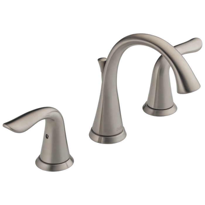 Delta Lahara 3538 Two Handle Widespread Bathroom Faucet, stainless