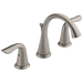 Delta Lahara 3538 Two Handle Widespread Bathroom Faucet, stainless