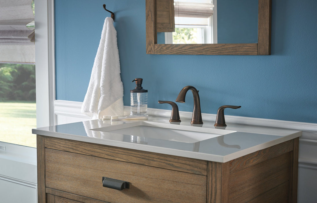 Delta Lahara 3538 Two Handle Widespread Bathroom Faucet, venetian bronze - view 5