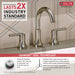 Delta Trinsic 3559 Two Handle Widespread Bathroom Faucet, stainless - view 2