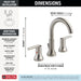 Delta Trinsic 3559 Two Handle Widespread Bathroom Faucet, stainless - view 3