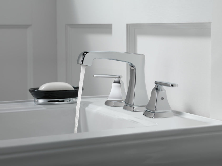 Delta Ashlyn 3564 Two Handle Widespread Bathroom Faucet, chrome - view 4