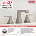 Delta Ashlyn 3564 Two Handle Widespread Bathroom Faucet, stainless - view 4
