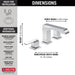 Delta Ara 3567 Two Handle Widespread Bathroom Faucet, chrome - view 4