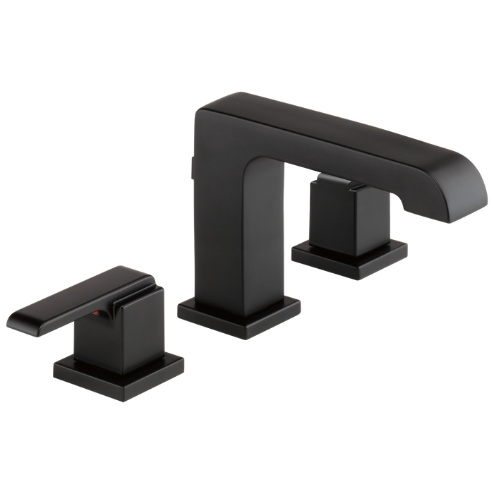 Delta Ara 3567 Two Handle Widespread Bathroom Faucet, matte black