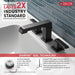 Delta Ara 3567 Two Handle Widespread Bathroom Faucet, matte black - view 4