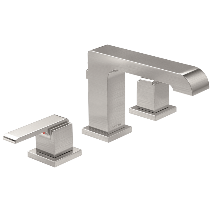 Delta Ara 3567 Two Handle Widespread Bathroom Faucet, stainless