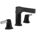 Delta Zura 3574 Two Handle Widespread Bathroom Faucet, chrome matte black