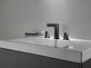 Delta Zura 3574 Two Handle Widespread Bathroom Faucet, chrome matte black - view 2