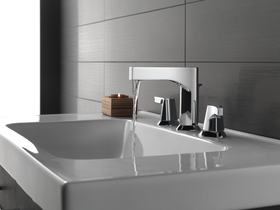 Delta Zura 3574 Two Handle Widespread Bathroom Faucet, chrome - view 2