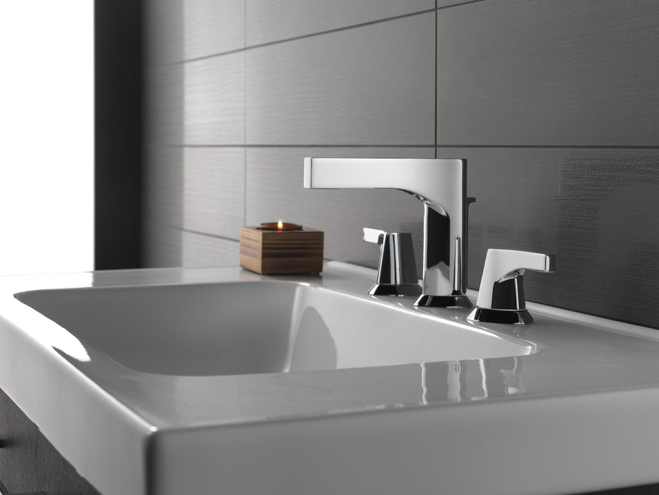Delta Zura 3574 Two Handle Widespread Bathroom Faucet, chrome - view 3