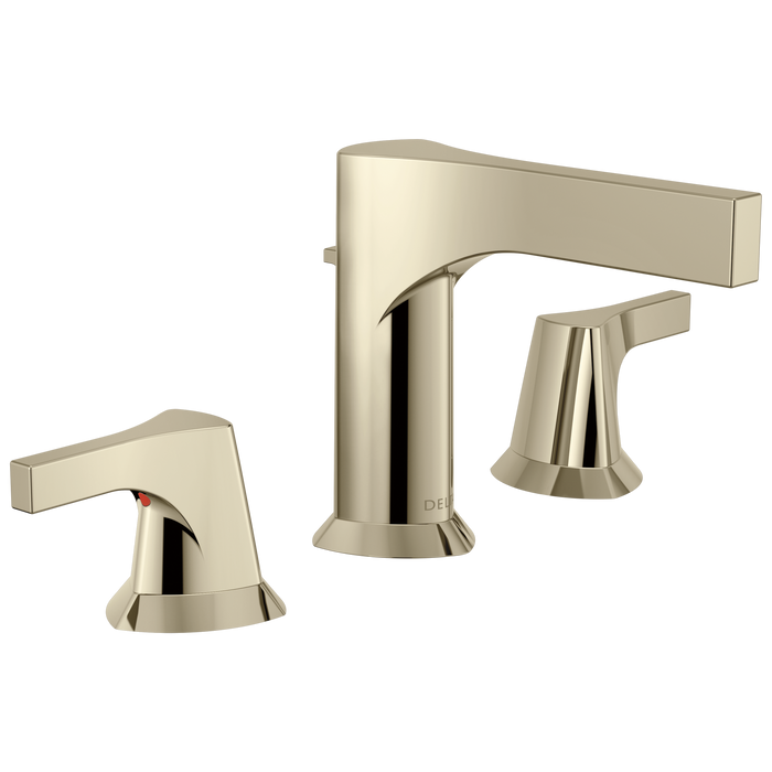 Delta Zura 3574 Two Handle Widespread Bathroom Faucet, polished nickel