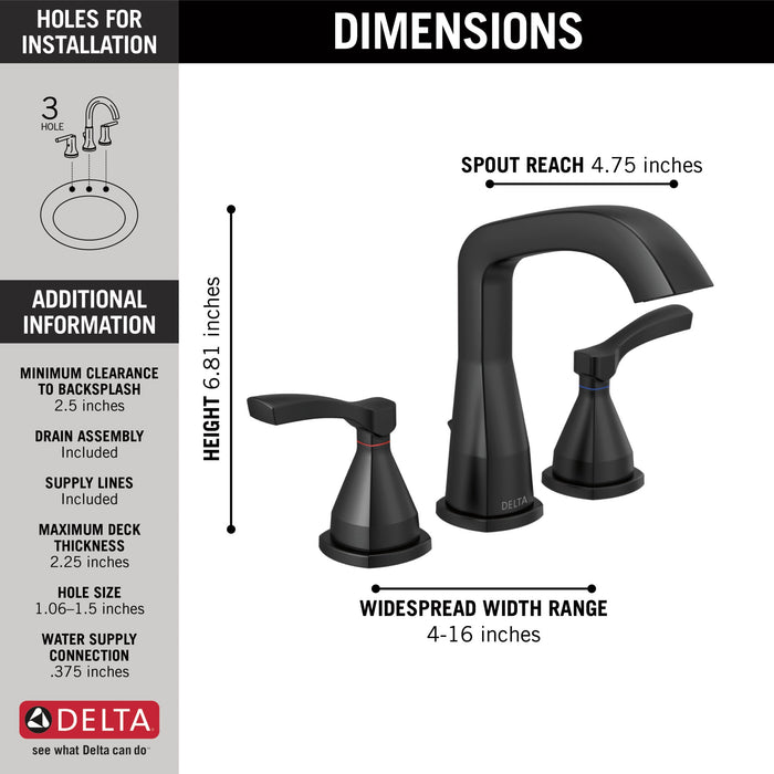 Delta Stryke 35776 Widespread Faucet