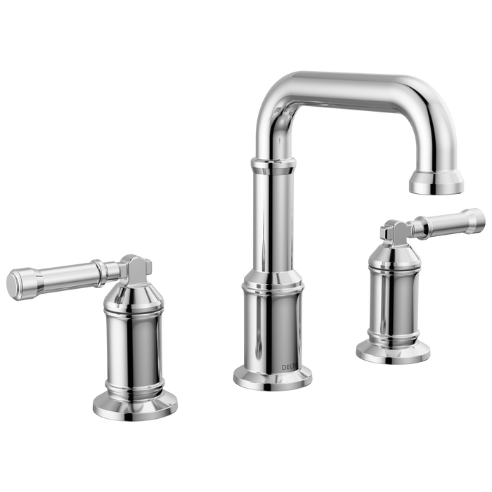Delta Broderick 3584 Two Handle Widespread Bathroom Faucet, lumicoat chrome