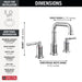 Delta Broderick 3584 Two Handle Widespread Bathroom Faucet, lumicoat chrome - view 2