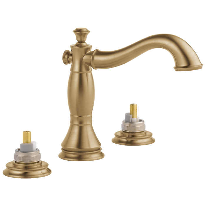Delta Cassidy 3597LF Two Handle Widespread Bathroom Faucet - Less Handles, champagne bronze
