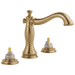 Delta Cassidy 3597LF Two Handle Widespread Bathroom Faucet - Less Handles, champagne bronze