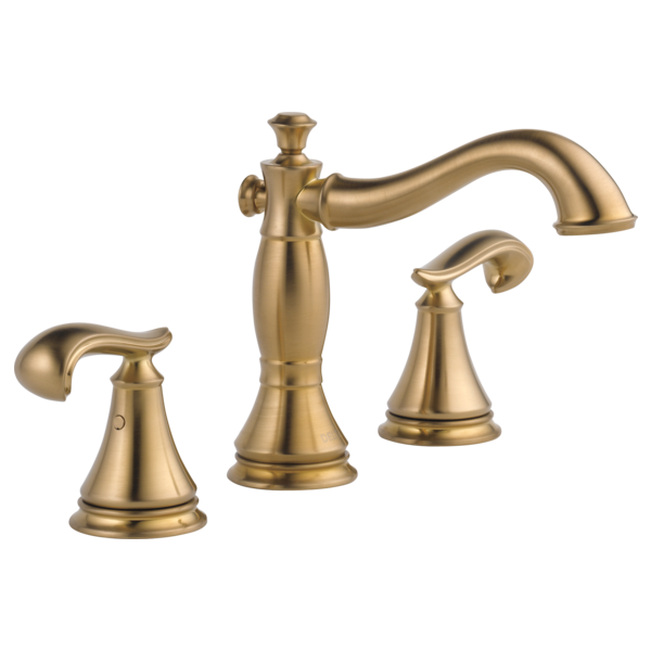 Delta Cassidy 3597LF Two Handle Widespread Bathroom Faucet - Less Handles, champagne bronze - view 2