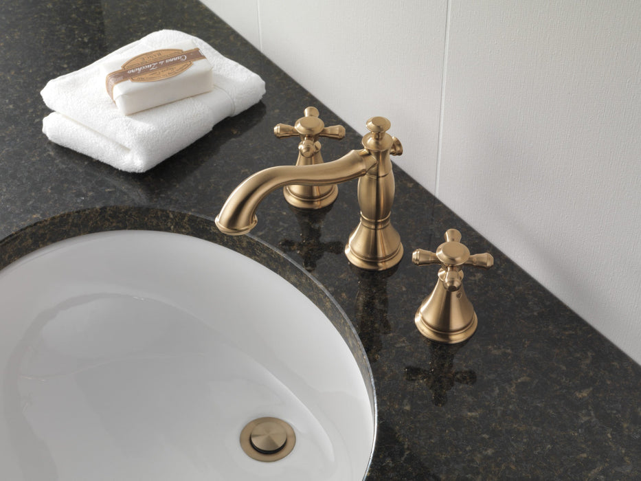 Delta Cassidy 3597LF Two Handle Widespread Bathroom Faucet - Less Handles, champagne bronze - view 5