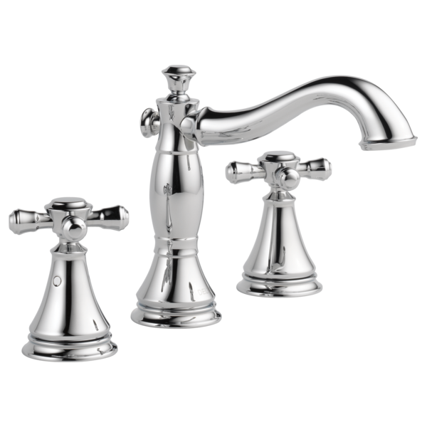 Delta Cassidy 3597LF Two Handle Widespread Bathroom Faucet - Less Handles, chrome - view 3