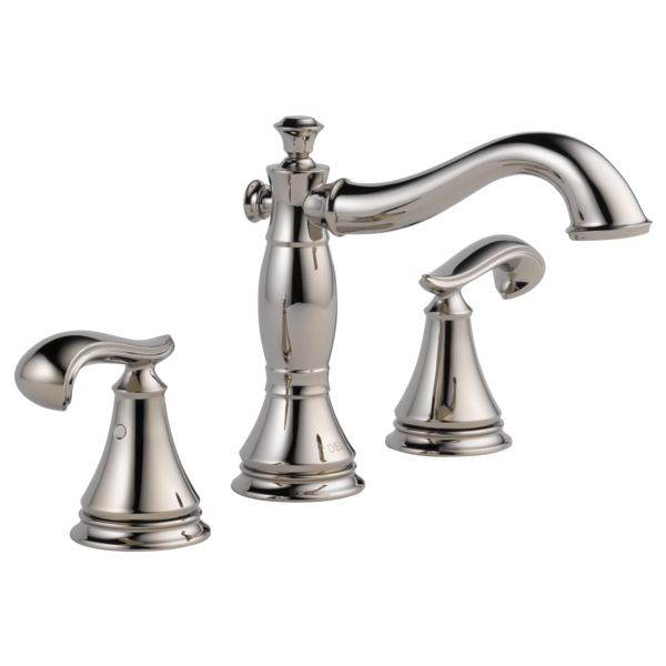 Delta Cassidy 3597LF Two Handle Widespread Bathroom Faucet - Less Handles, polished nickel - view 2