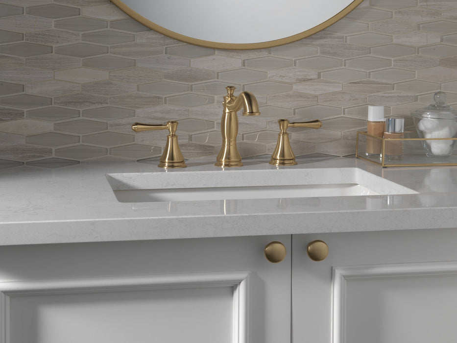 Delta Cassidy 3597LF Two Handle Widespread Bathroom Faucet, champagne bronze - view 3