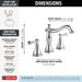Delta Cassidy 3597LF Two Handle Widespread Bathroom Faucet, chrome - view 5