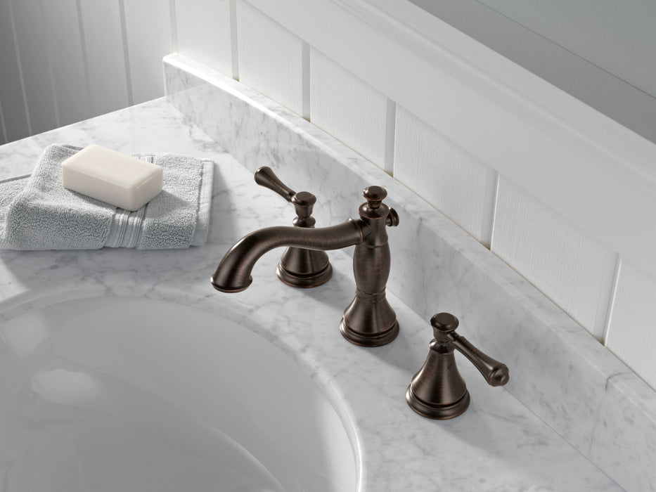 Delta Cassidy 3597LF Two Handle Widespread Bathroom Faucet, venetian bronze - view 3